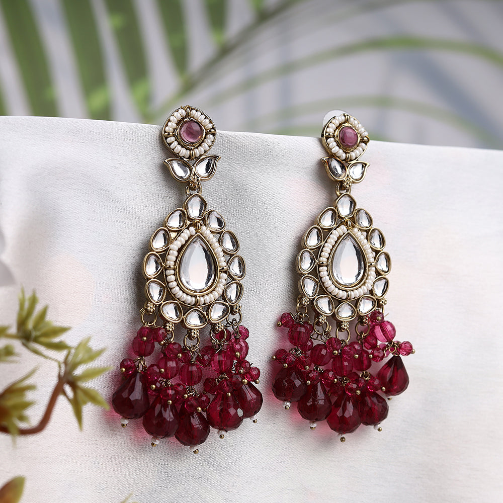 Alia Style Kundan Jhumka