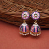 Enamel Royal Design With Jhumka Earring