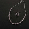 Silver Tone American Diamond Choker