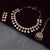 Panash Women Gold Plated CZ Stone Studded Droplet Choker Necklace Set