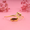 Golden Raw Gemstone Bracelet