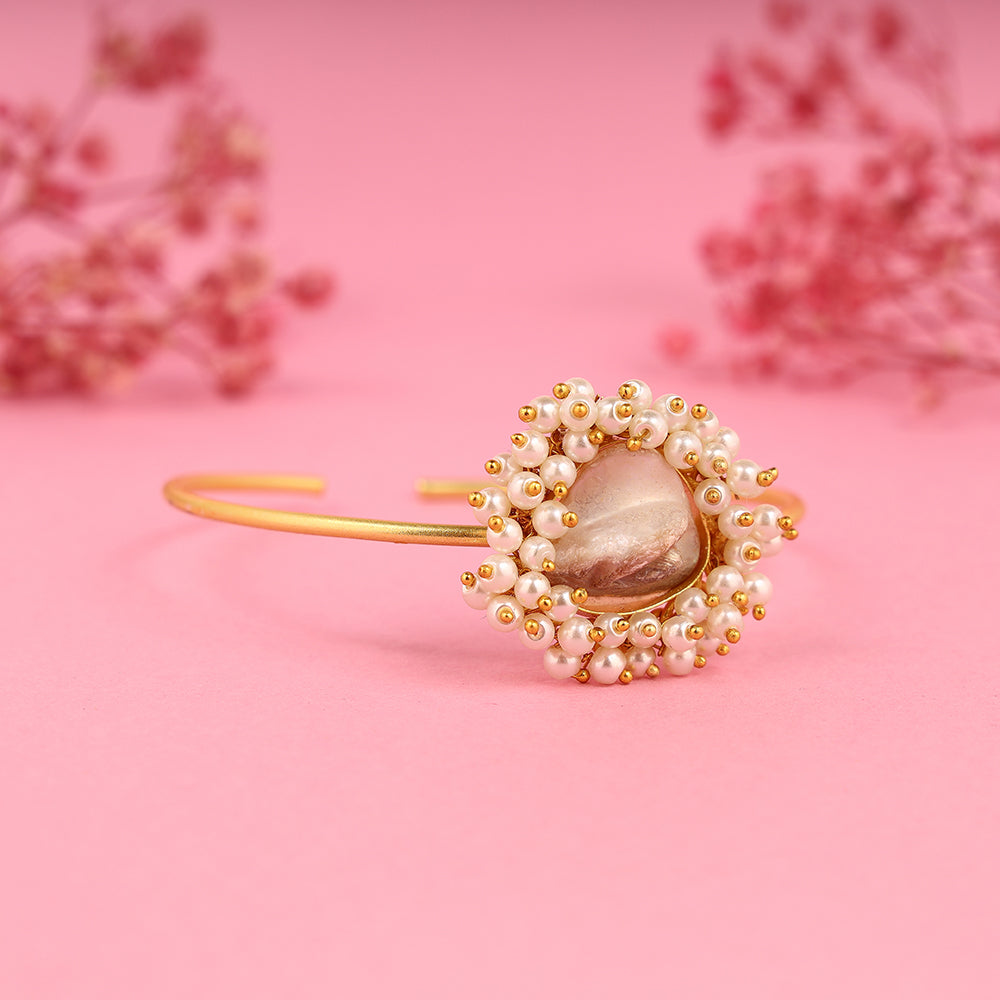 One Stone Pearl Bracelet