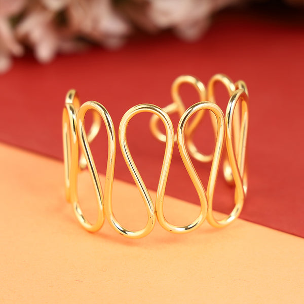 Crossing Paths Gold Bracelet