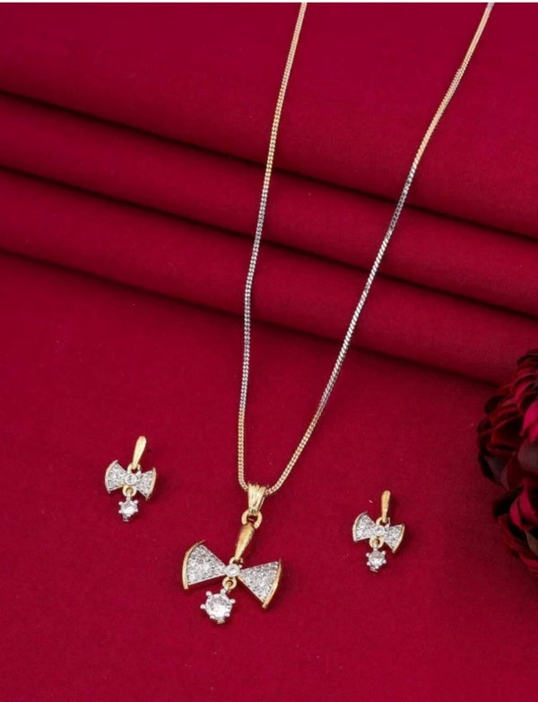 Damroo Style Rose Gold Plated Pendant Sets