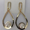 Oval Shape Gold Plated Earring
