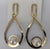 Oval Shape Gold Plated Earring