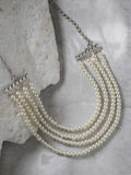 White Pearls Choker