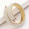 Trendy White Pearl Adjustable Cuff Bracelet
