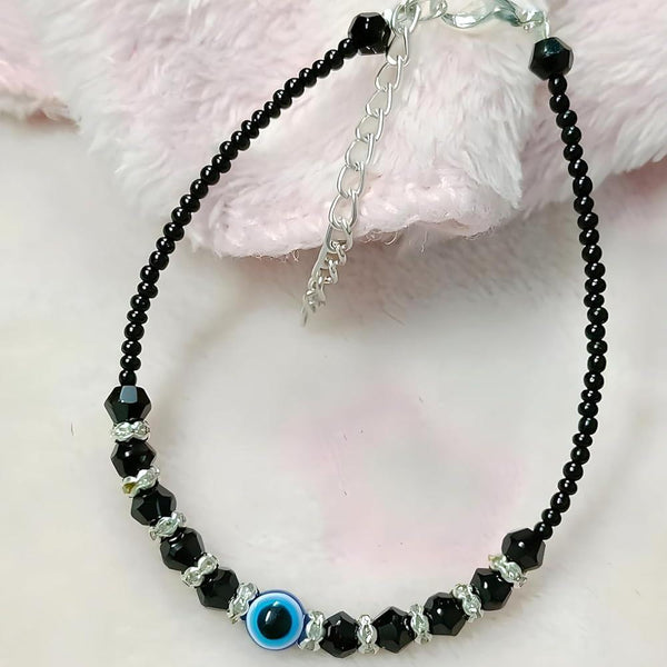Stylish Evil Eye Black Beads Bracelet