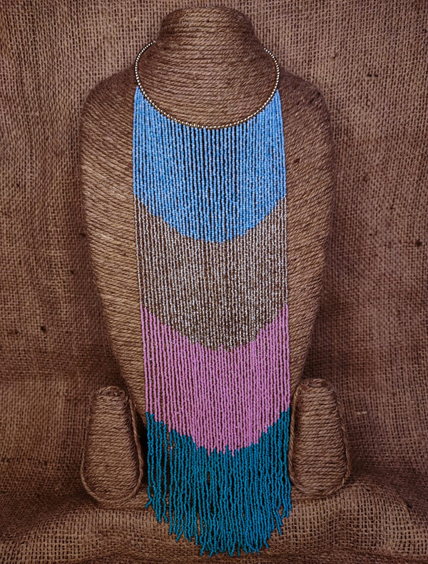 Four Colour Beads Neckpiece