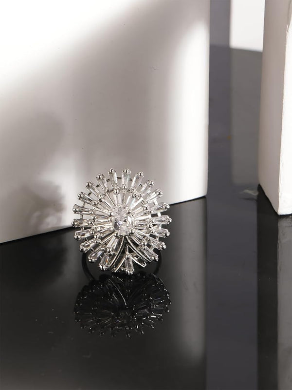 Beautiful Silver Diamond Rings