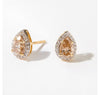 Pear Shaped Crystal Studs