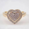 Little Finger Heart Diamond Ring