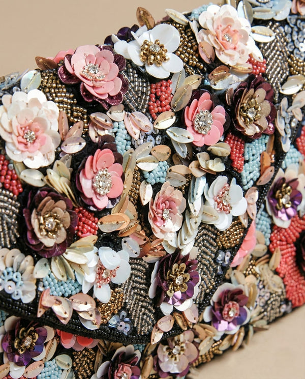 Floral Sequence Handcrafted Bag