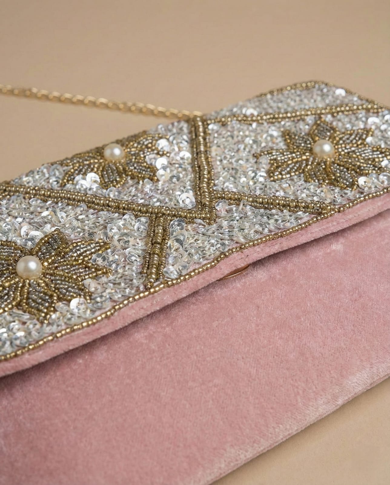 Buy Embellished Handmade Beads Bag
