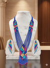 Handmade Glass Blue Necklace