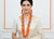 Orange Color Beaded Necklace