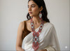 Meraki Trends Black & White Beads with Pink Rose Design Long UB Set