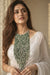Green Beads Waterfall Necklace
