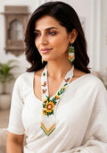 Meraki Trends Multicolor Ukrainian Beaded Long Set