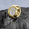Golden Stylish Finger Watch Ring