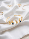 Evil Eye Brass Cuff Bracelet