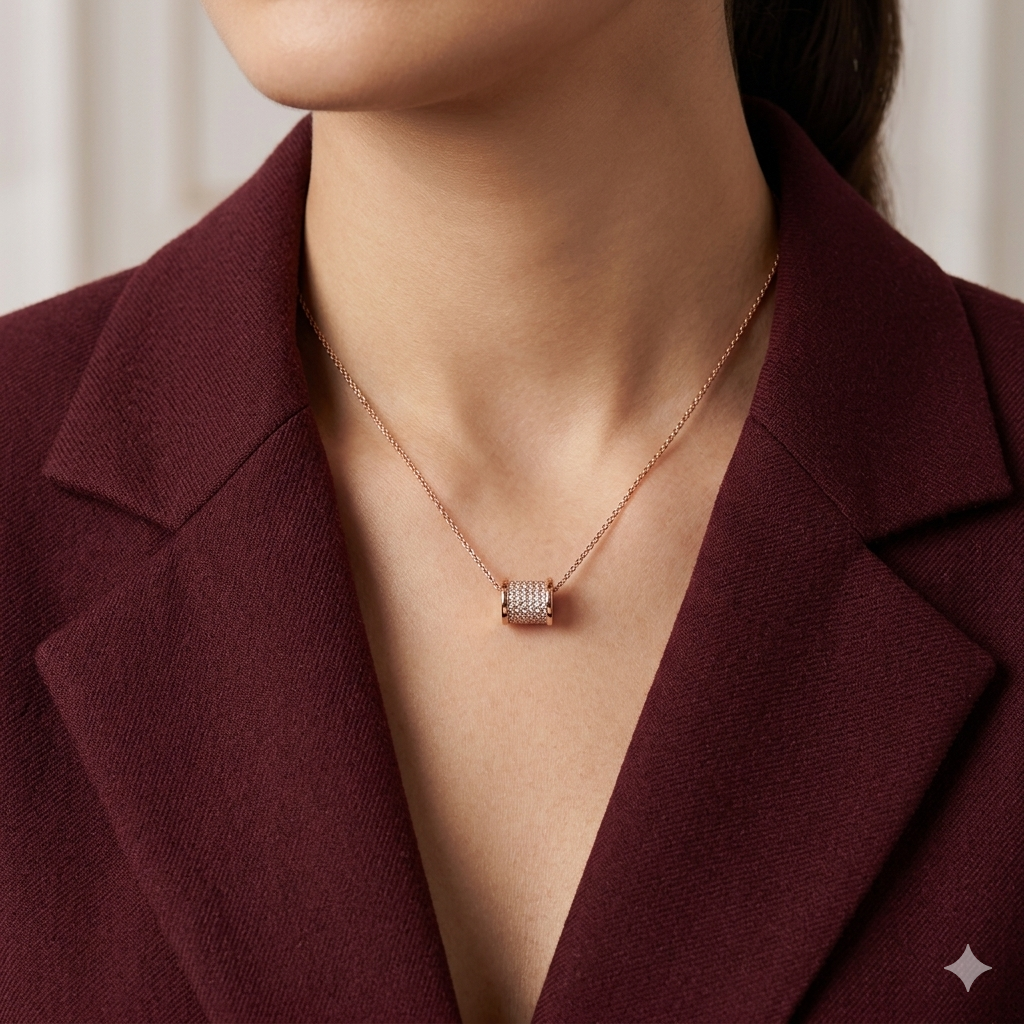 Meraki Rose Gold Plated Pendant