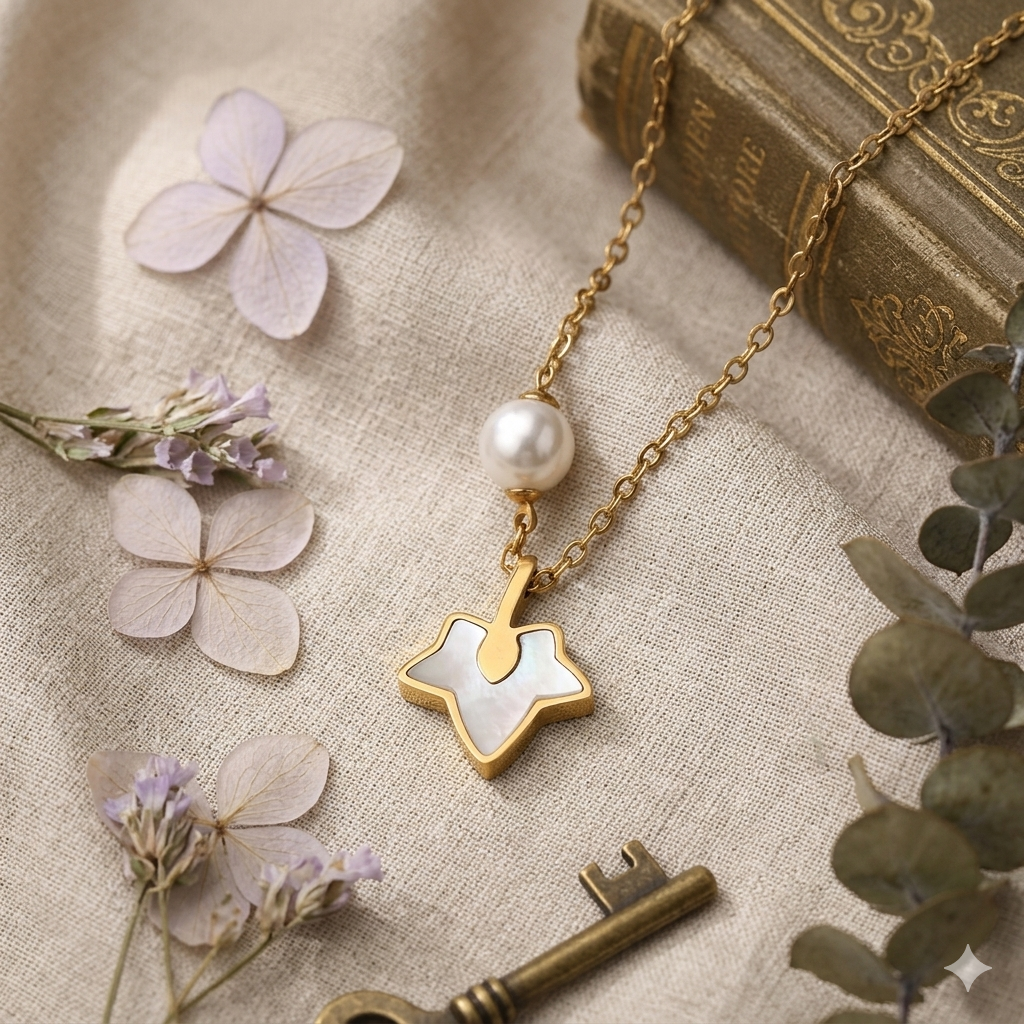 Silver Shine Gold Charm Lightning Pendant Chain