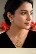 Micky Mouse Gold Plated Pendant Set