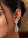 Beautiful Solitaire CZ Doublet Earring