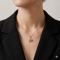 Star Shaped Diamond Pendant Set