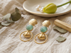 Elegant Gold Brass Earrings