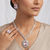 Pink Stone AD Necklace Set