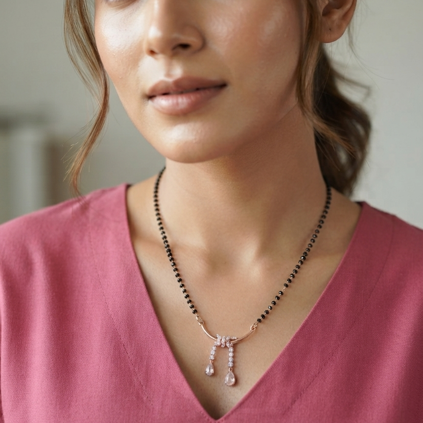 Elegant CZ Diamond Mangalsutra