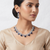 Dazzling Blue Designer Necklace Set