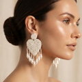 Heart shaped Handmade Earrings