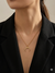 Gold Plated Half Moon Pendant