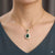 Crystal Emerald Water Drop Pendant