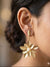 Flower Design Earrings with Pearl