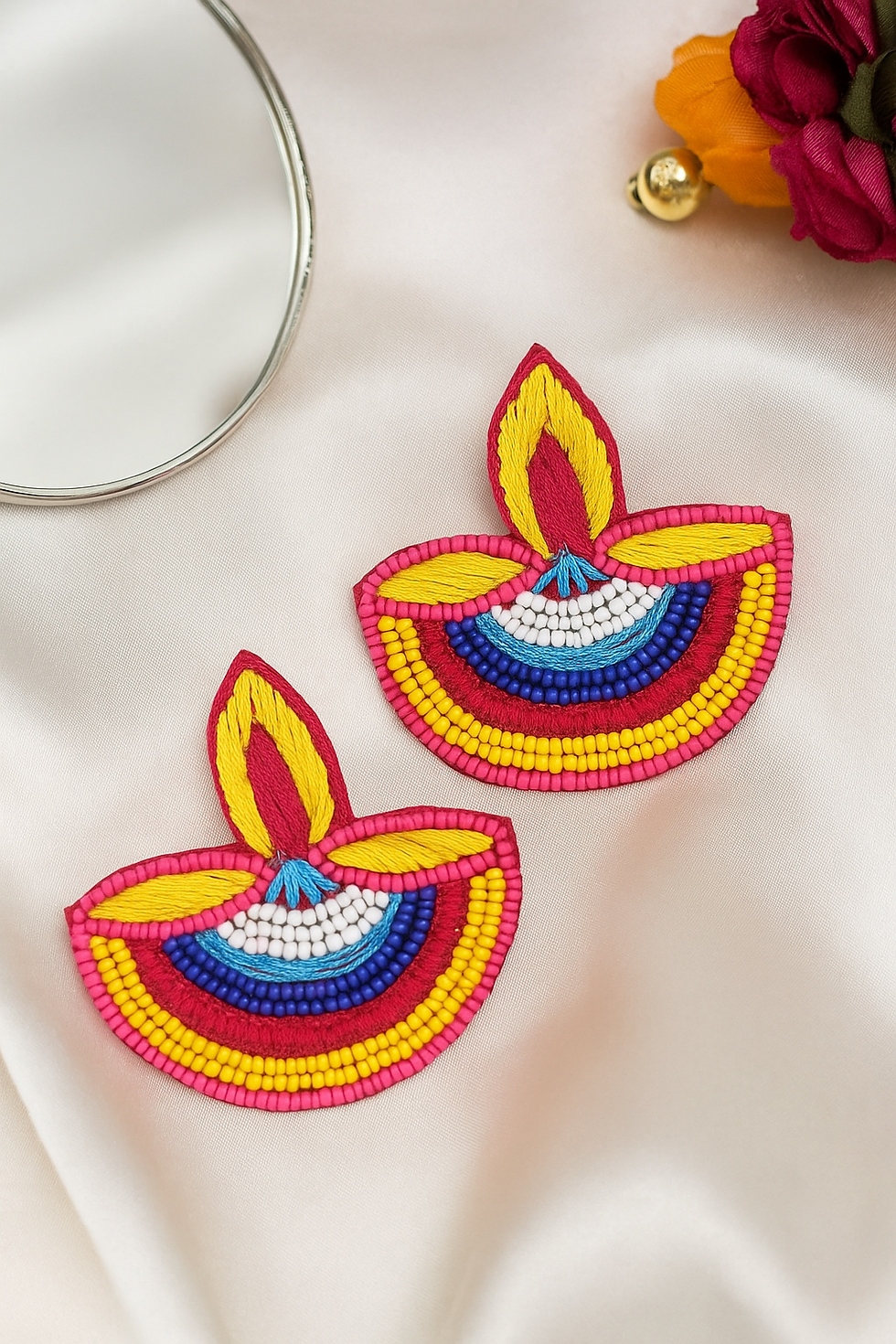 Multicolour Lamp Earrings