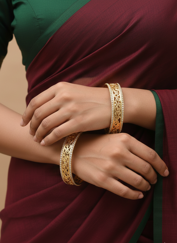 Designer CZ Bangle set
