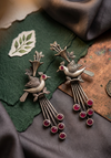 Gorgeous Bird Oxidized Earrings