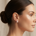 Square Rose Gold Studs