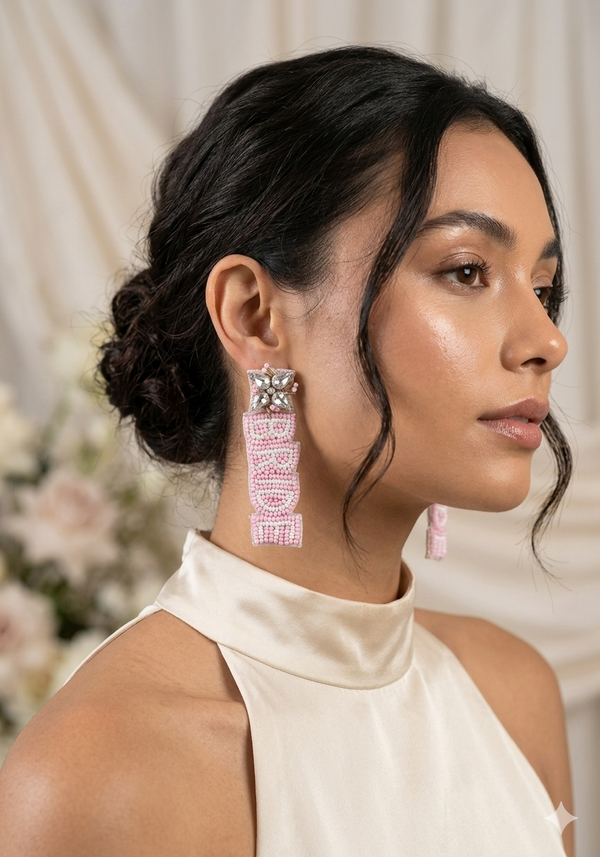 Beautiful Handmade Bride Earrings for Wedding