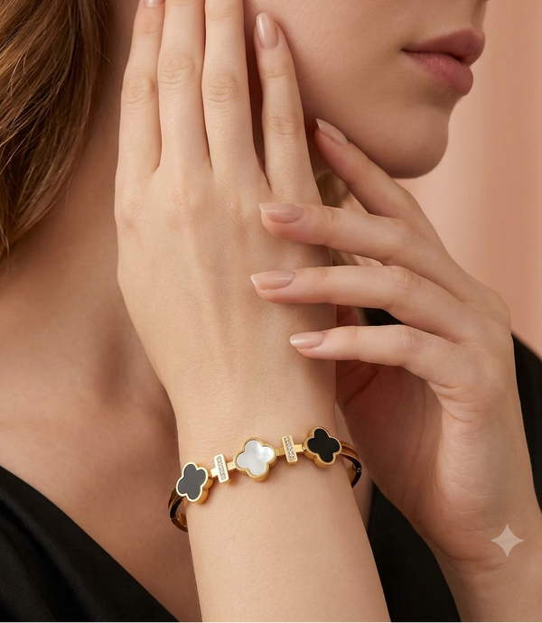 Anti-Tarnish Clover Leaf Bracelet