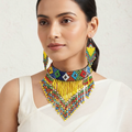 Multicolor Handcrafted Seed Beads Choker Set