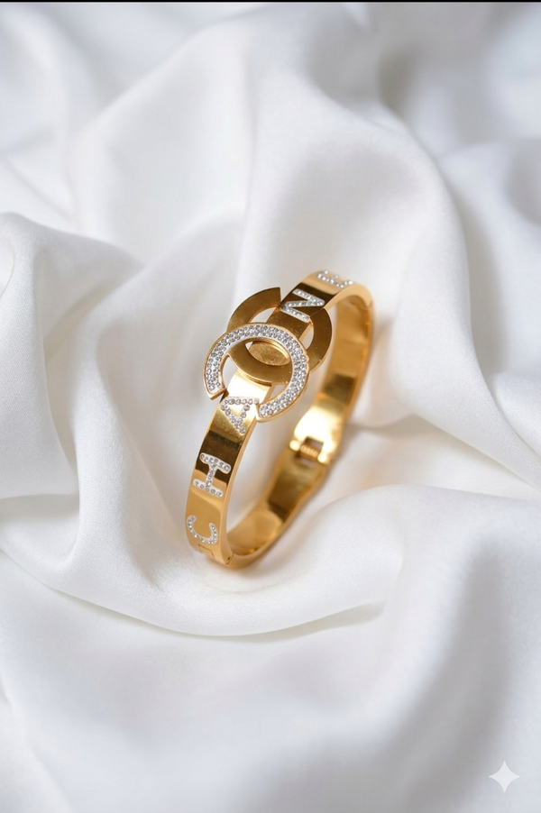 Chanel Diamond Studded Bracelet