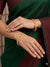 Leaf Style Golden Plated Bangles