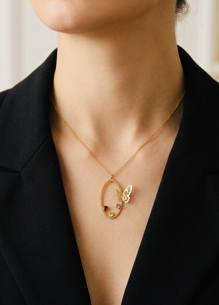 New Arrival Stainless Steel Butterfly Necklace