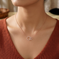 American Diamond Joined Ring Pendant